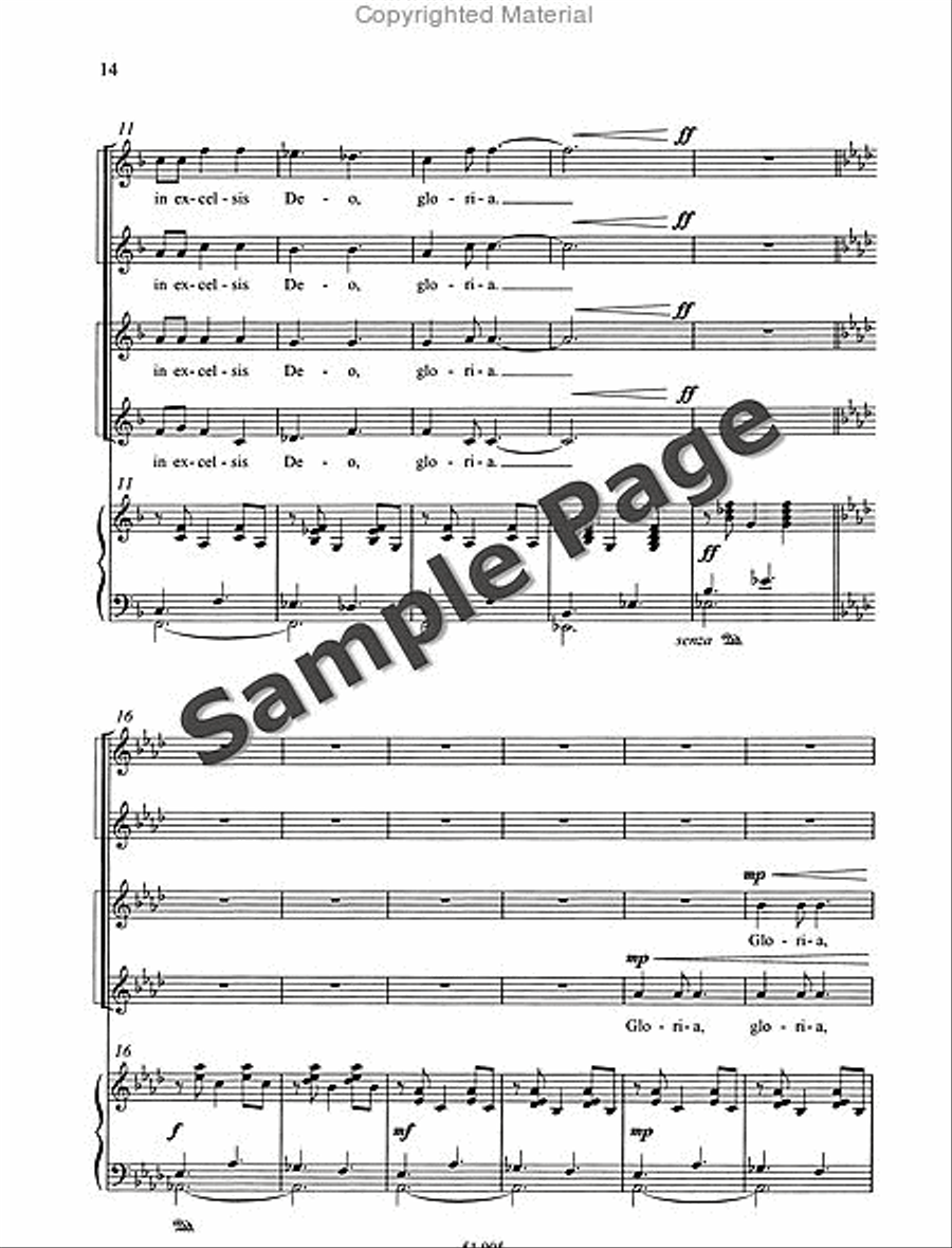 Missa Brevis SSAA scores gallery preview page 15