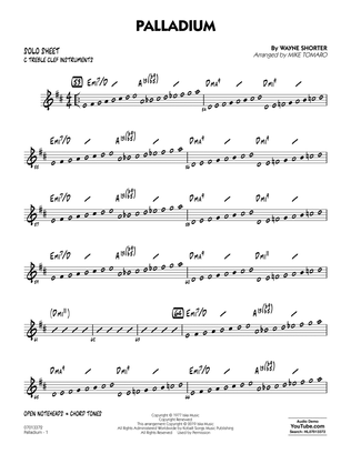 Book cover for Palladium (arr. Mike Tomaro) - C Solo Sheet