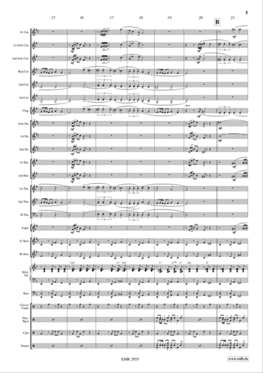 Romantic Rumba Brass Band scores gallery preview page 6