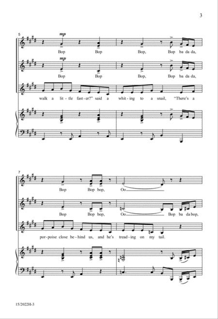 Won't You Join the Dance? SSA scores gallery preview page 2