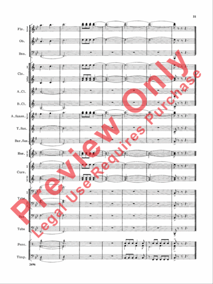 Hudson River Suite Hudson River Suite Concert Band scores gallery preview page 32