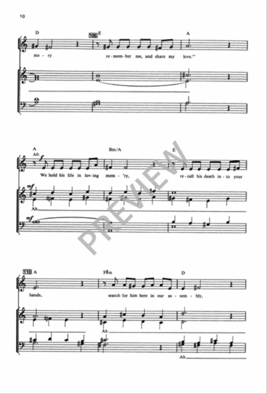 Tableprayer: Winter Name of God 4-Part scores gallery preview page 11