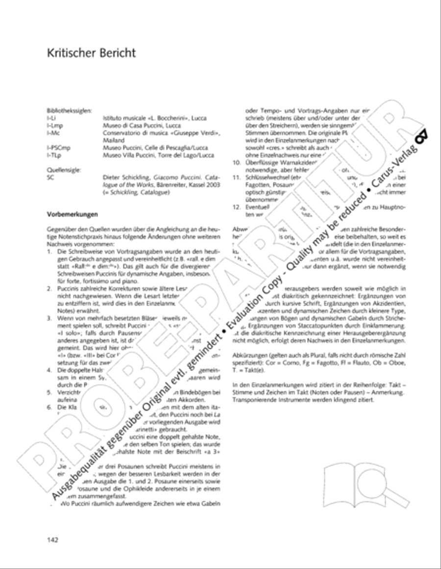 Edizione Nazionale delle Opere di Giacomo Puccini. II. Instrumental music; 1. Works for orchestra (vol. II/1) Score scores gallery preview page 189
