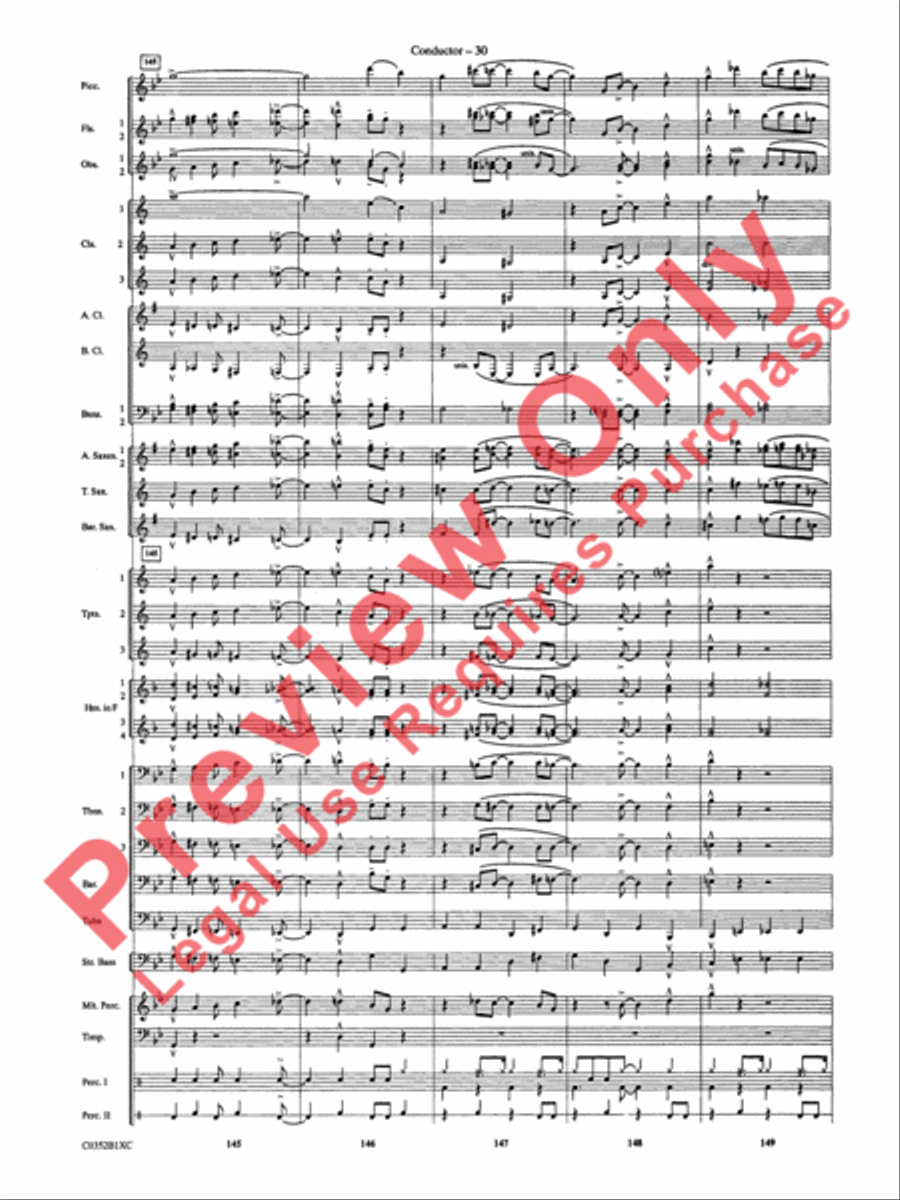 Duke Ellington! Duke Ellington! Concert Band scores gallery preview page 33