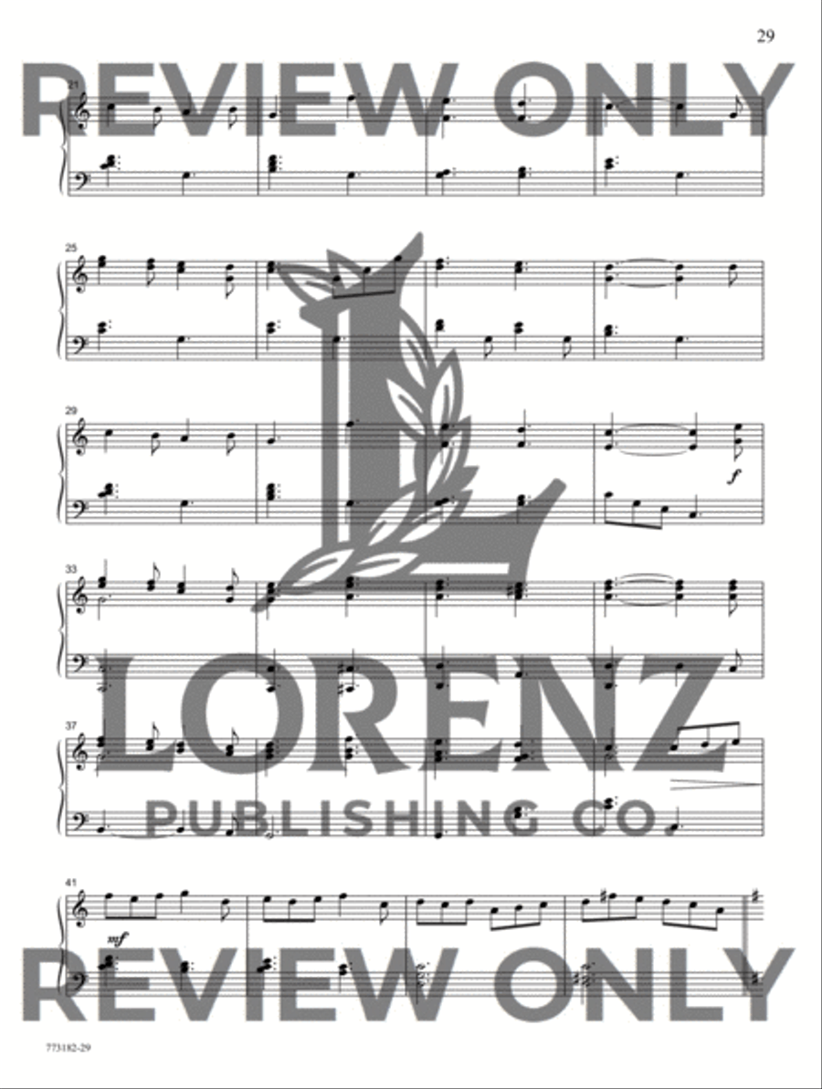 All Is Mary and Bright Piano Solo scores gallery preview page 10