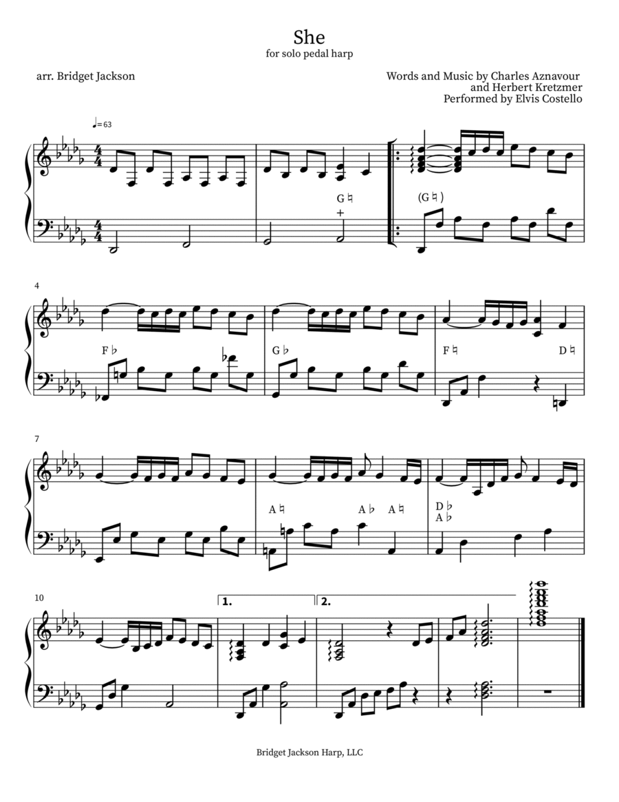 She Harp scores gallery preview page 1