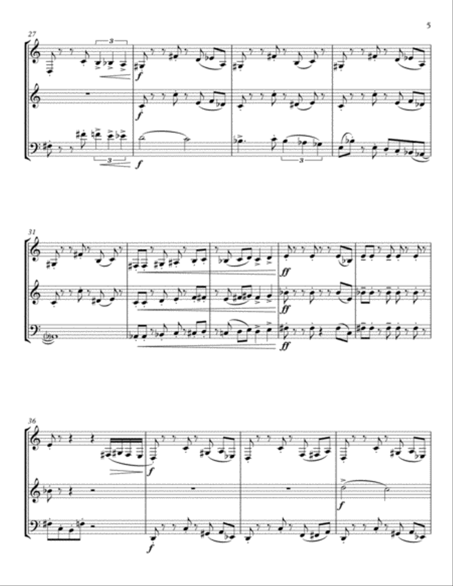 Twisted for Flexible Woodwind Trio Woodwind Trio scores gallery preview page 5