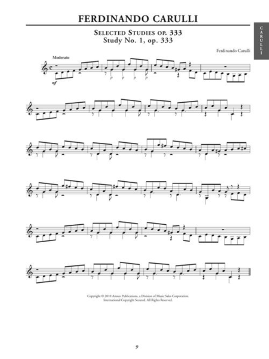 Required Studies for Classical Guitar Acoustic Guitar scores gallery preview page 9