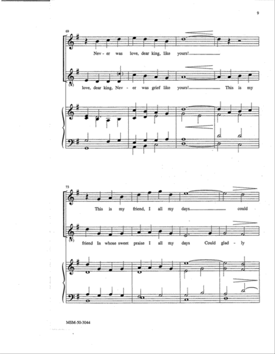 My Song Is Love Unknown 4-Part scores gallery preview page 4