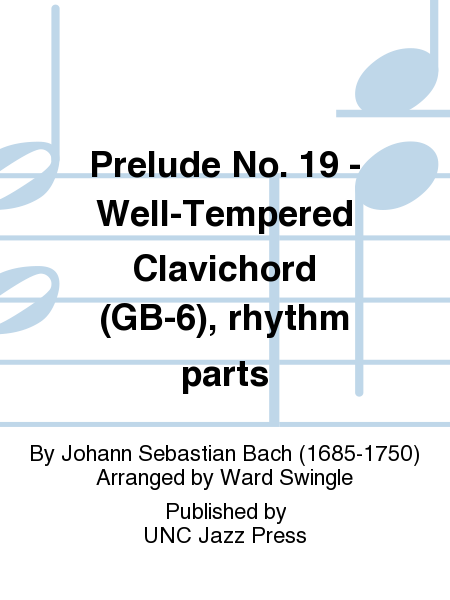 Prelude No. 19 - Well-Tempered Clavichord (GB-6), rhythm parts