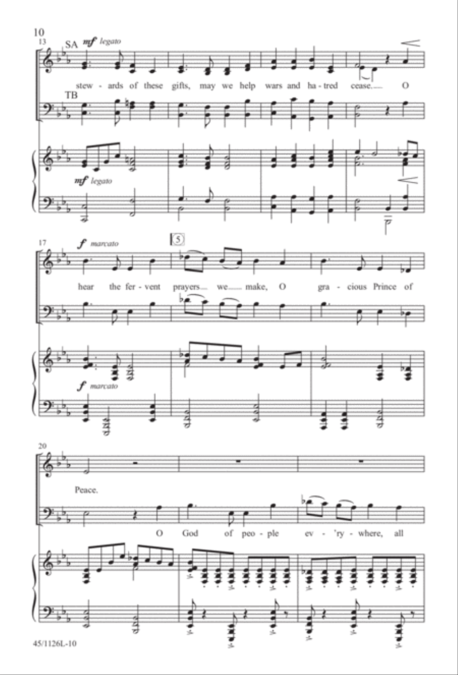 Prayers for the Nations 4-Part scores gallery preview page 11