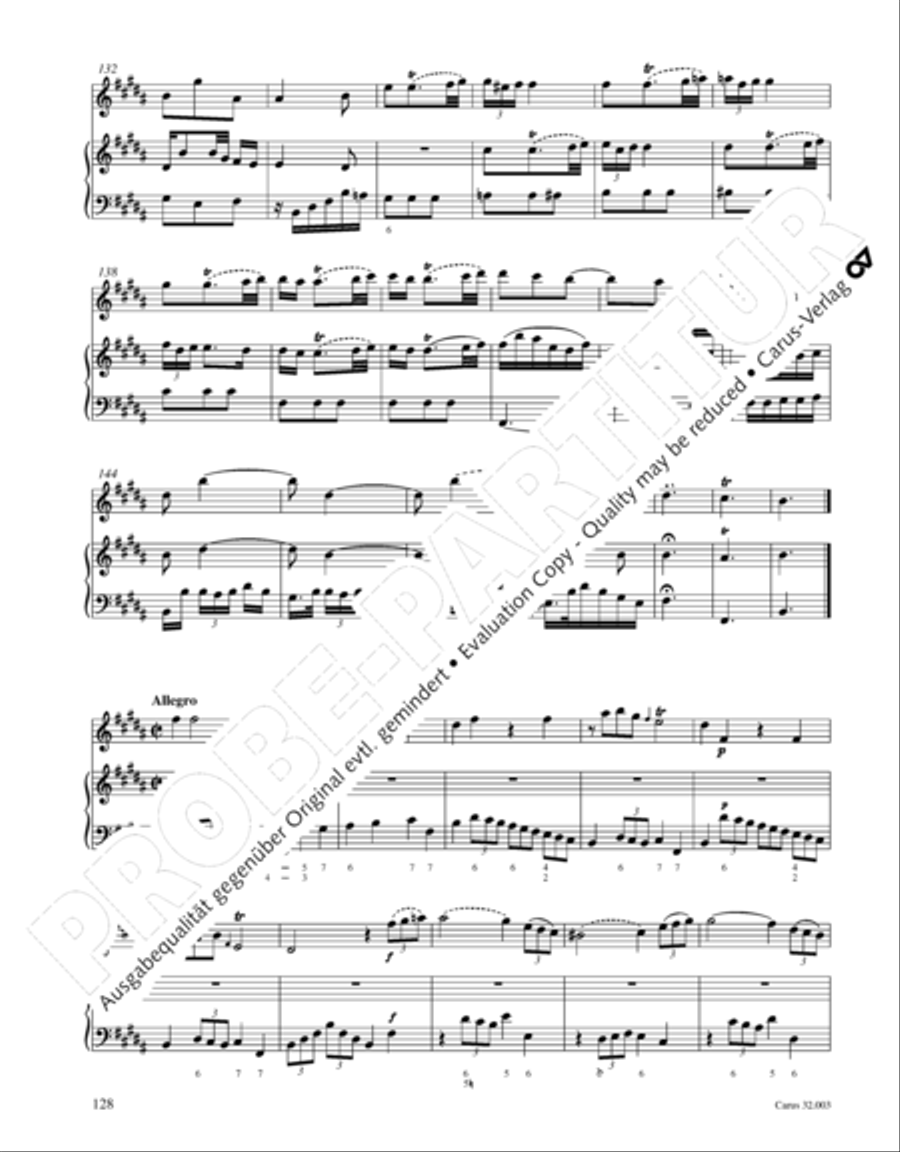 Gesamtausgabe Band 3 (Kammermusik: Duette, Solo- und Triosonaten) Score scores gallery preview page 149