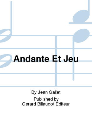 Book cover for Andante Et Jeu