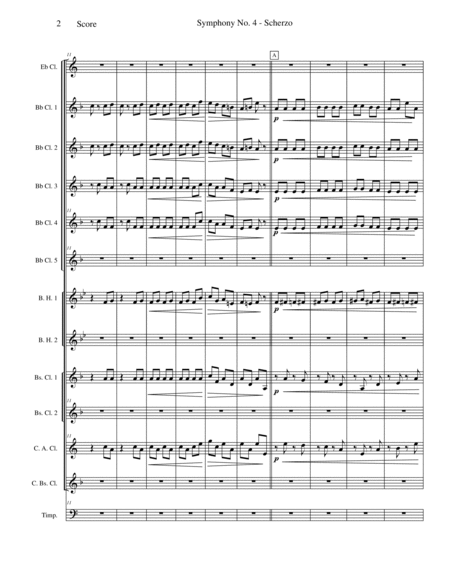 Mvt. III - Scherzo (Pizzicato ostinato) from Symphony No. 4 image number null