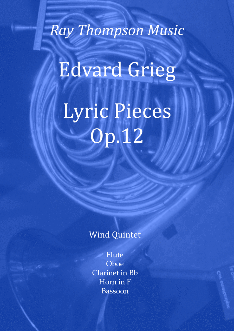 Grieg: Lyric Pieces Op.12 - wind quintet Grieg: Lyric Pieces Op.12 - wind quintet Woodwind Quintet scores gallery preview page 1