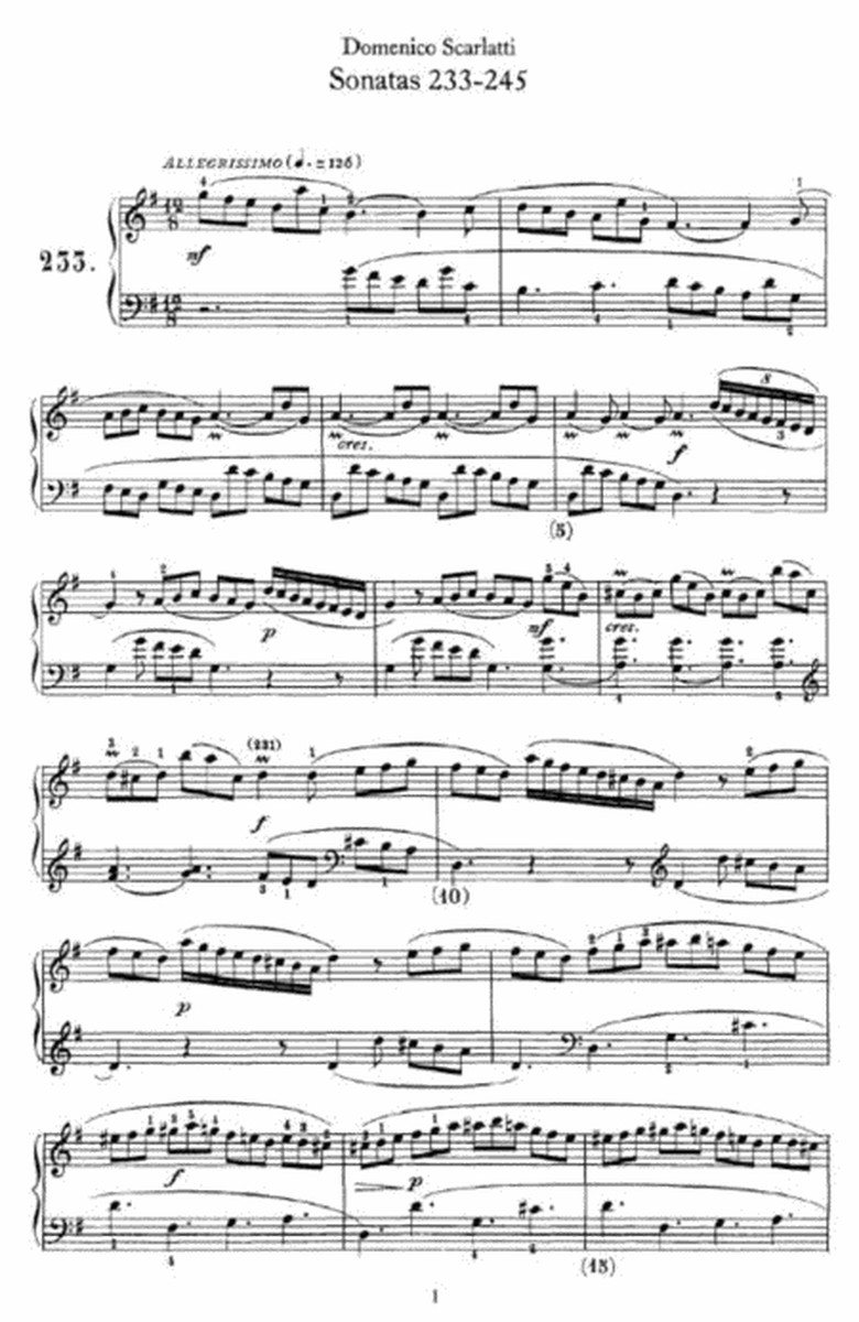 Domenico Scarlatti - Sonatas No.233-245