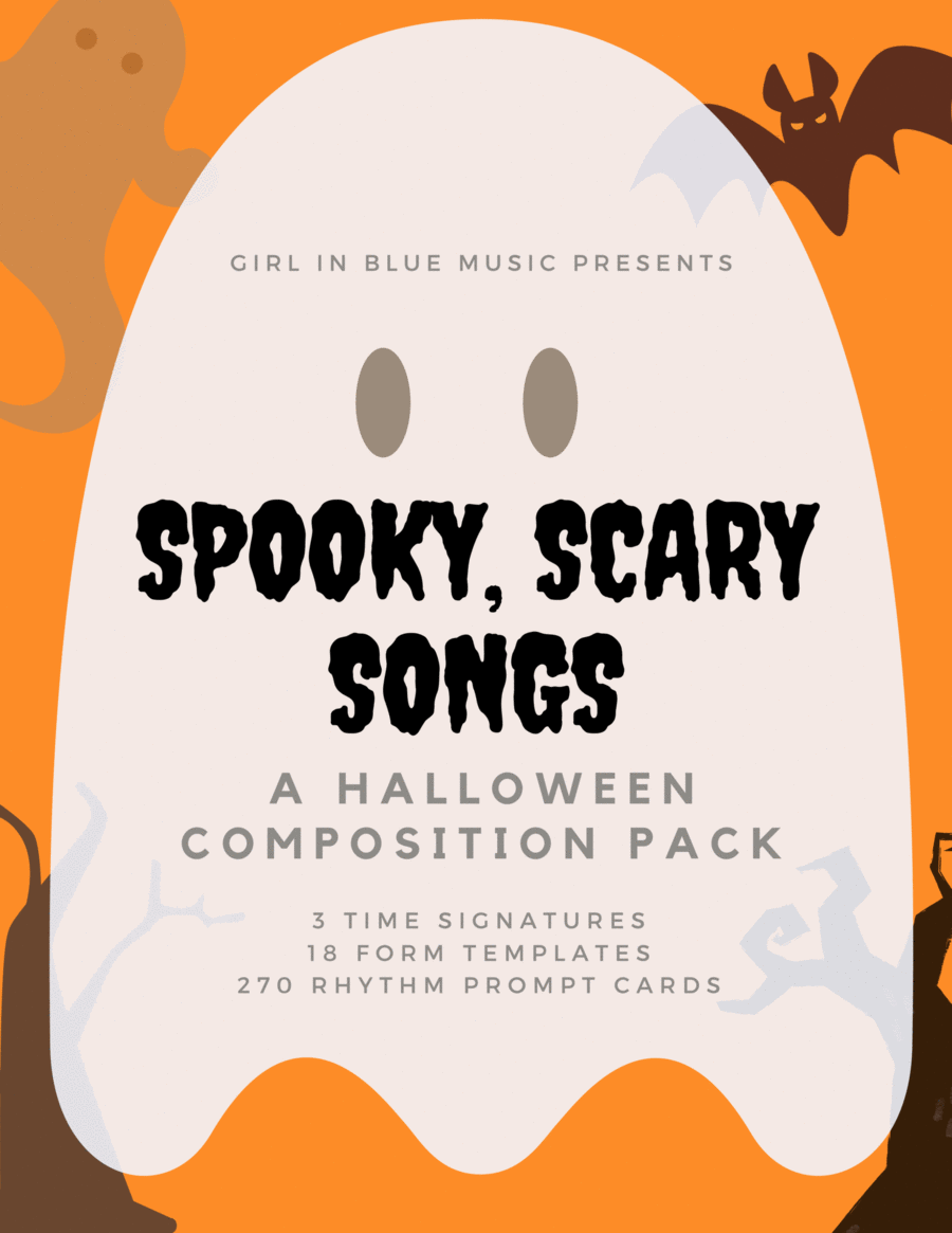Spooky, Scary Songs: A Halloween Composition Pack Piano Method scores gallery preview page 1
