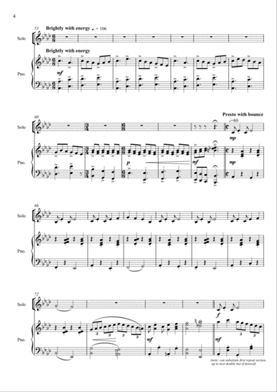 Concert Ready (Solo/Group Feature for Elementary Wind Players and Piano) Large Ensemble scores gallery preview page 4