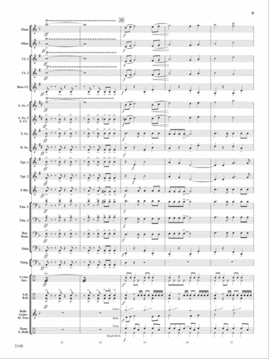 Fire Dance Concert Band scores gallery preview page 8
