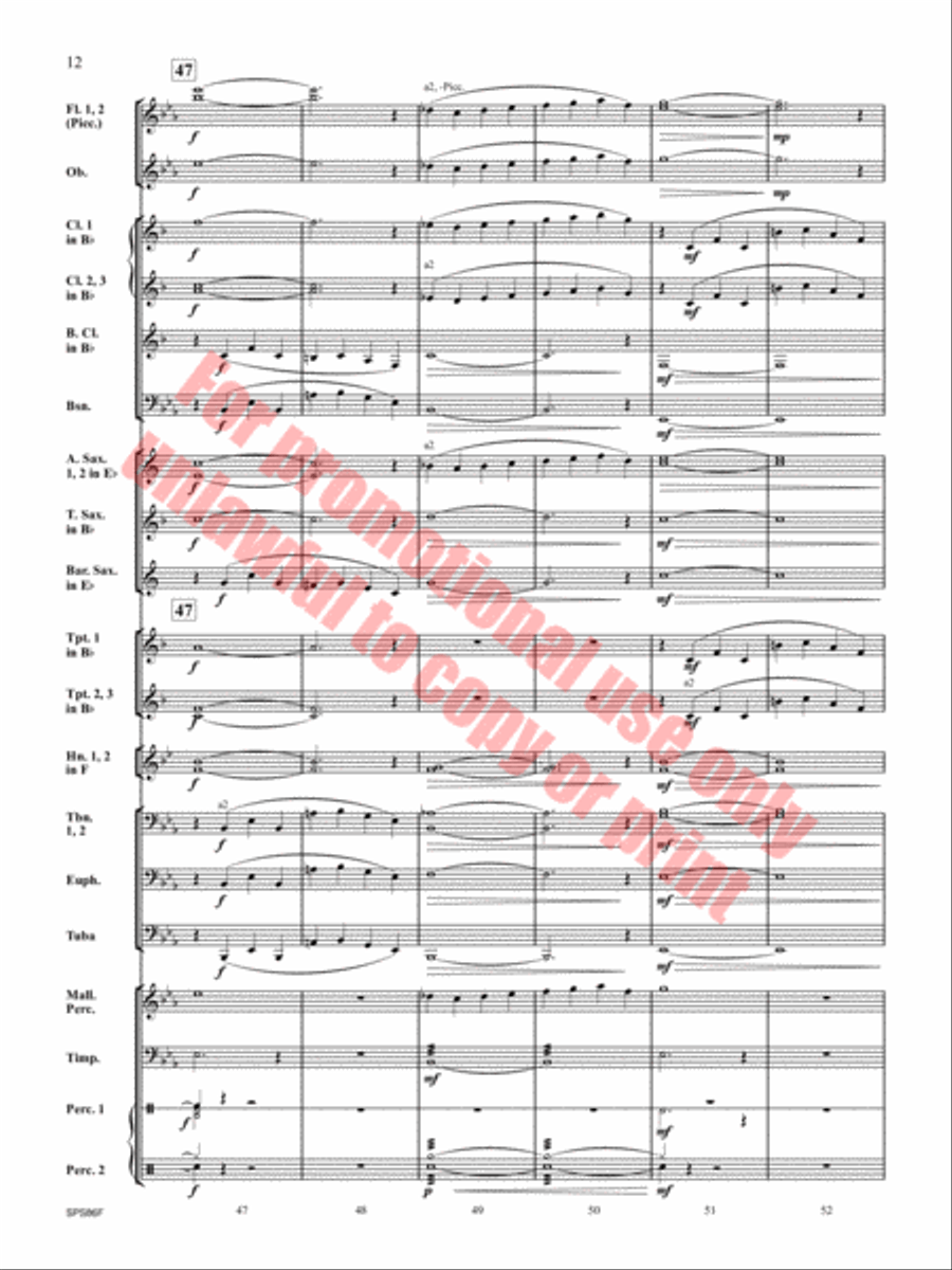 The Hornet's Nest Concert Band scores gallery preview page 13