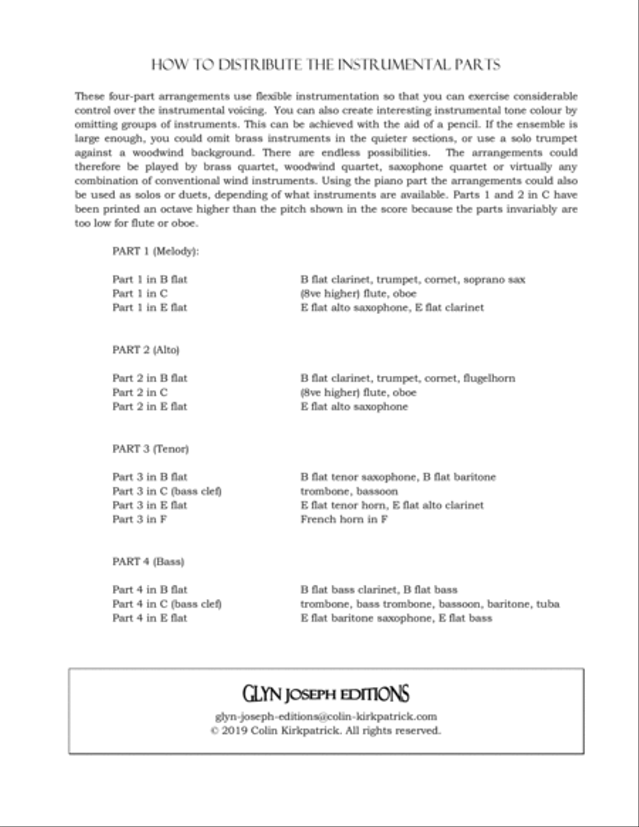 Your Favorite Thanksgiving and Harvest Hymns for Wind Instruments Concert Band scores gallery preview page 3