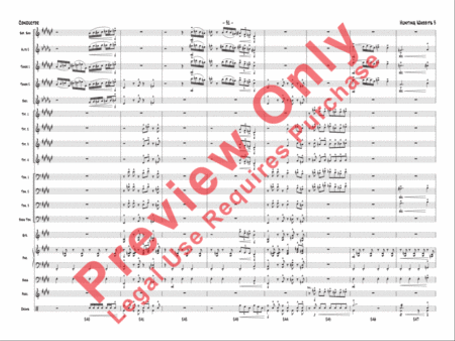 Hunting Wabbits 3 (Get Off My Lawn) Jazz Ensemble scores gallery preview page 34
