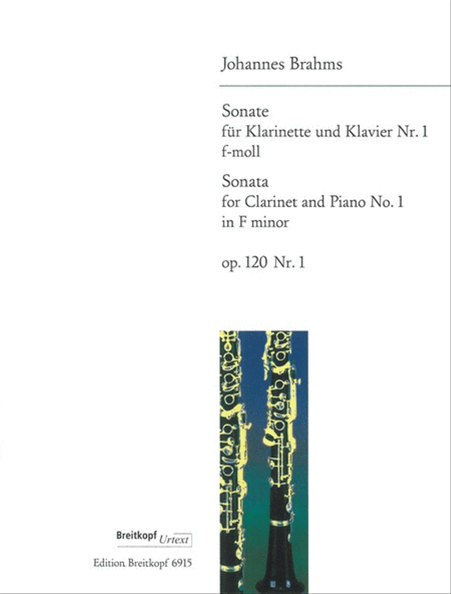 Sonata No. 1 in F minor Op. 120/1 Clarinet Solo scores gallery preview page 1