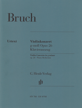 Book cover for Violin Concerto No. 1 in G minor Op. 26