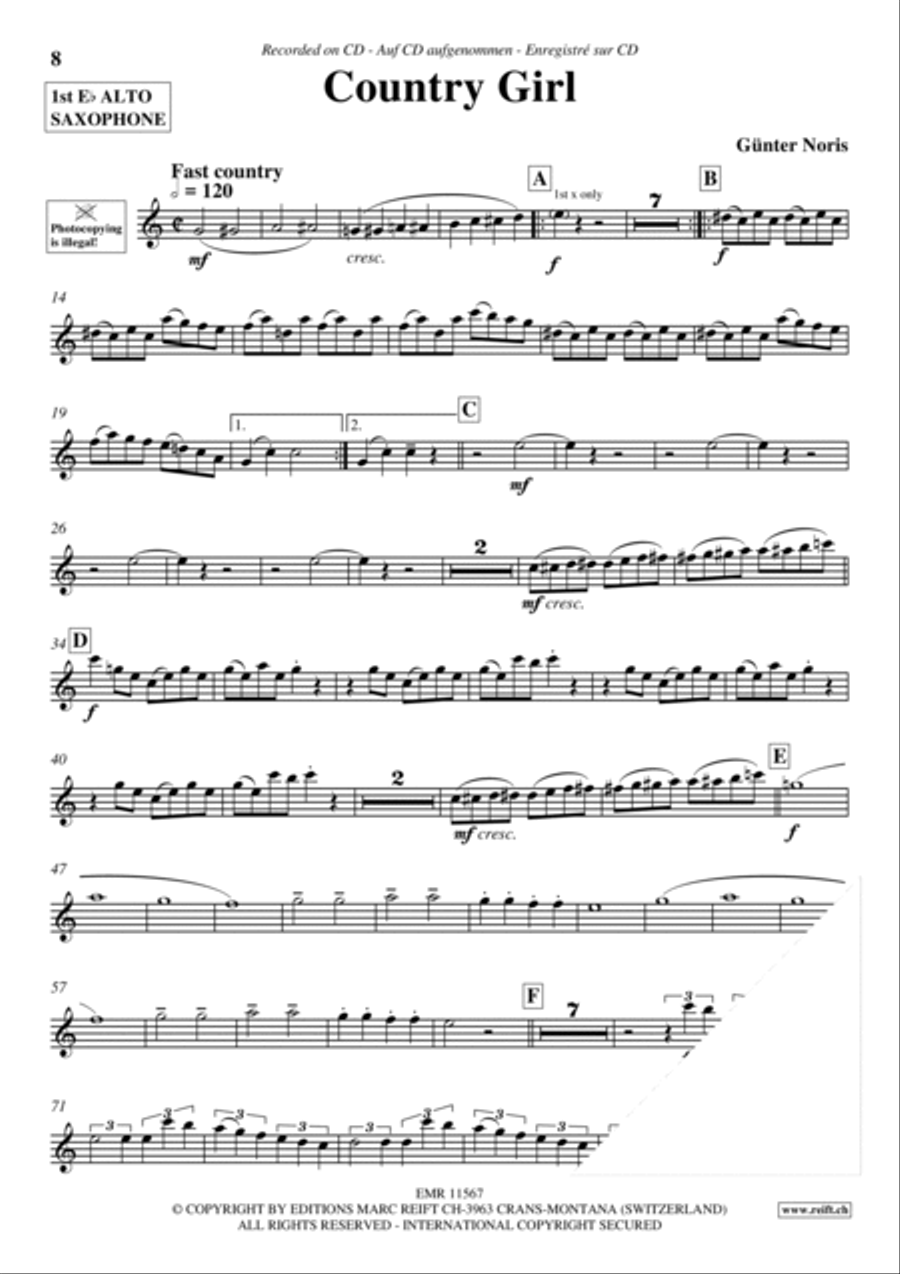 Play The 1st Alto Sax With The Ballroom Dance Orchestra Vol. 3 Alto Saxophone scores gallery preview page 8