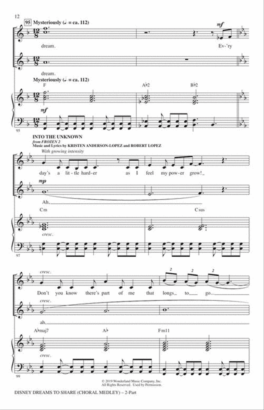Disney Dreams to Share Disney Dreams to Share 2-Part scores gallery preview page 6