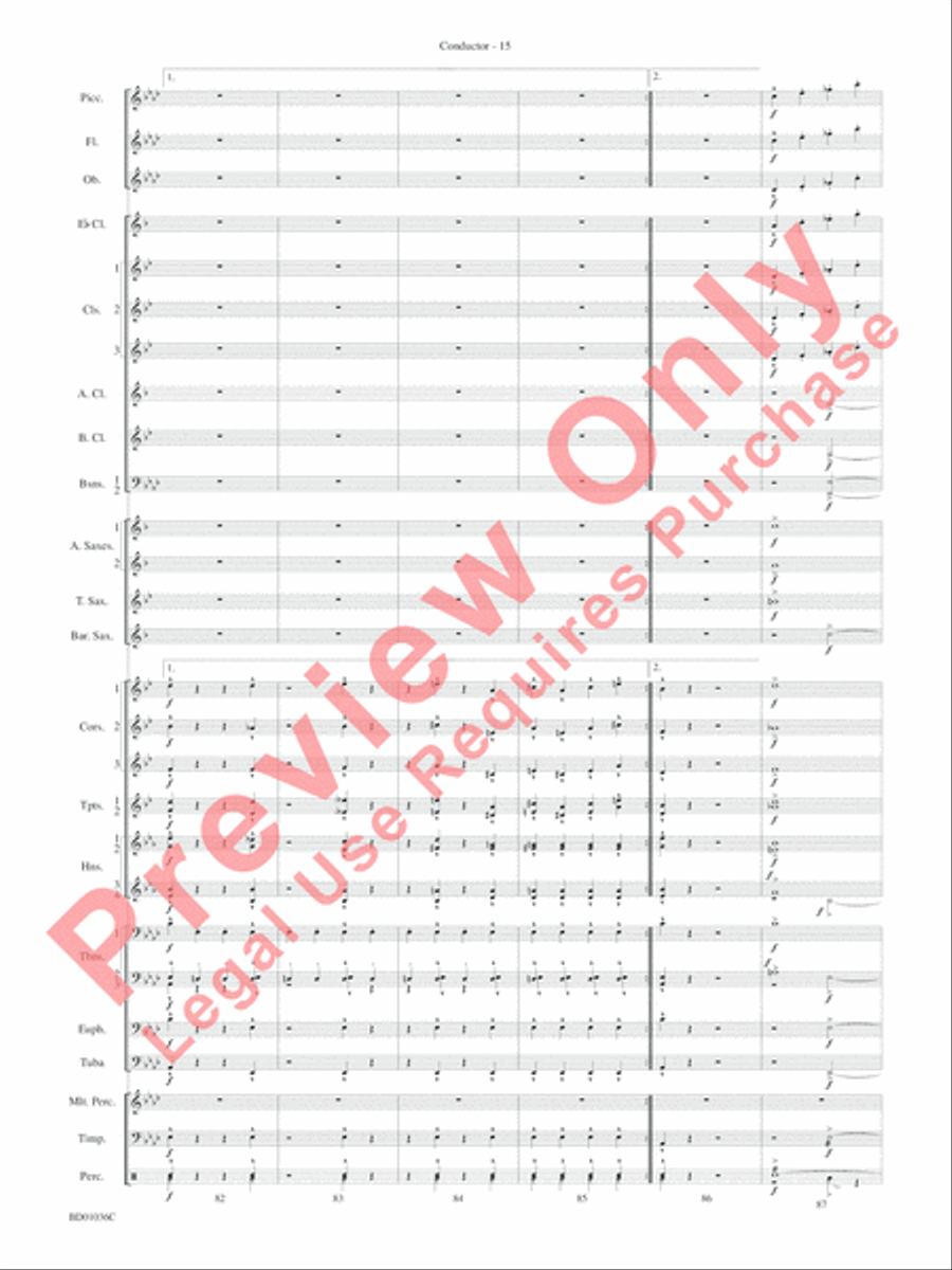 Fiddle-Faddle Concert Band scores gallery preview page 17