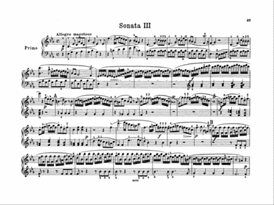 Clementi: Sonatas Piano Duet scores gallery preview page 2