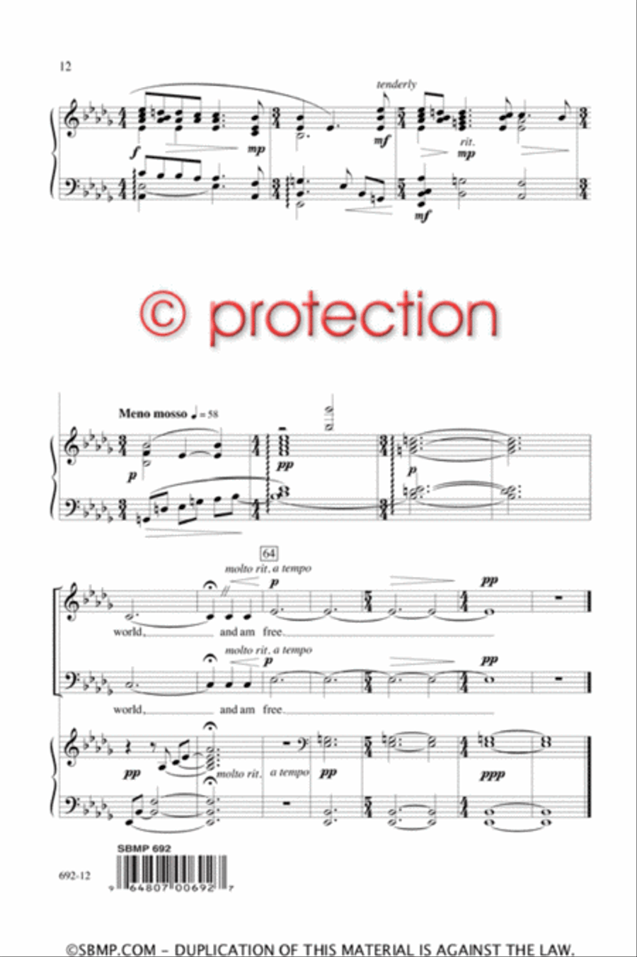 The Peace of Wild Things The Peace of Wild Things 4-Part scores gallery preview page 11