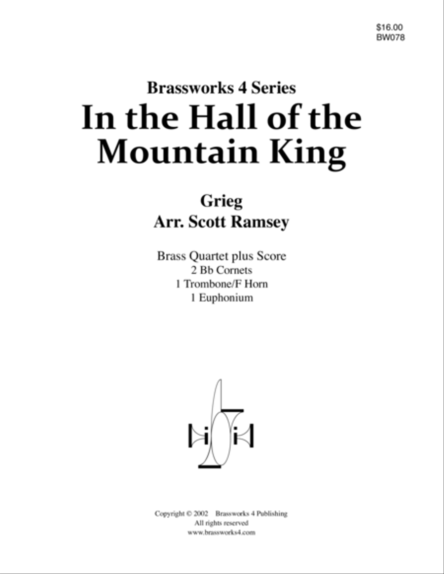 In The Hall of the Mountain King Brass Quartet scores gallery preview page 1