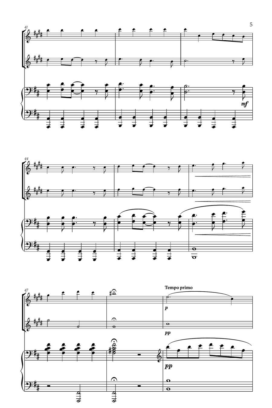 Mary, Did You Know? B-Flat Clarinet scores gallery preview page 5