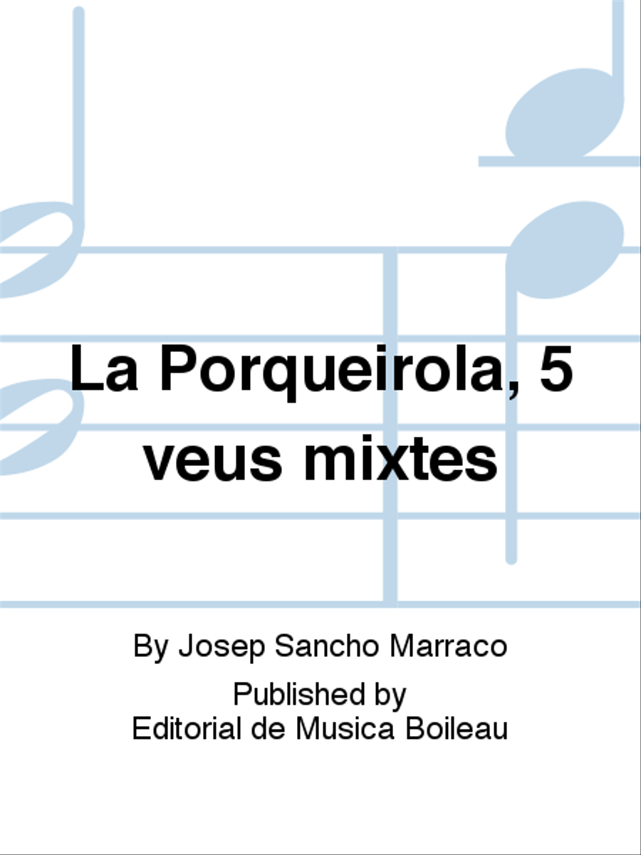 La Porqueirola, 5 veus mixtes Mixed Choir scores gallery preview page 1