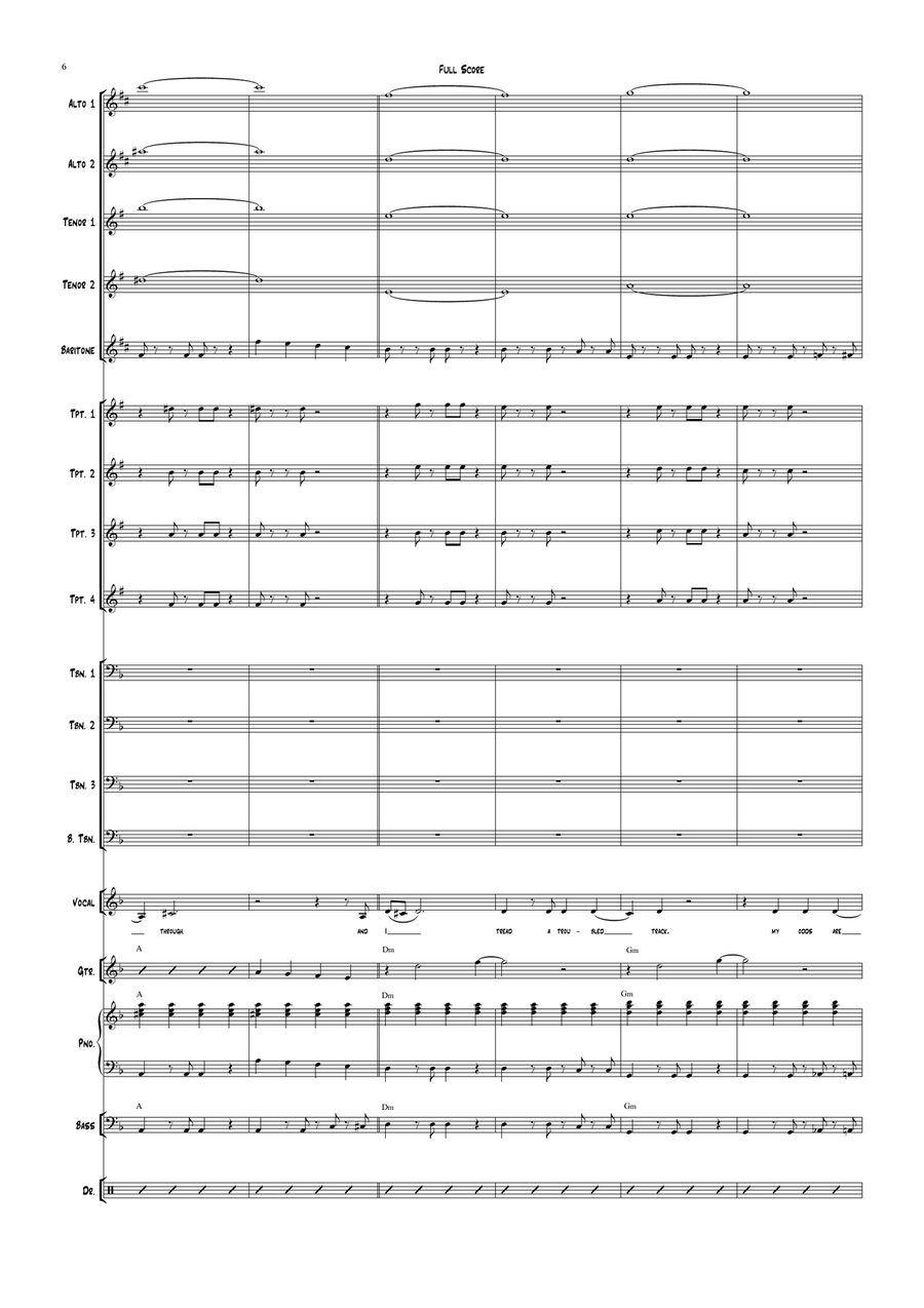 Back To Black Jazz Ensemble scores gallery preview page 6
