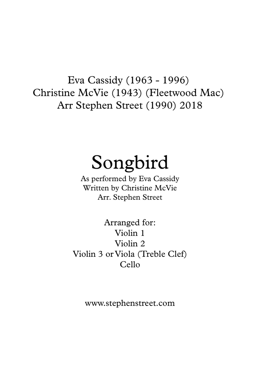 Songbird String Quartet scores gallery preview page 1