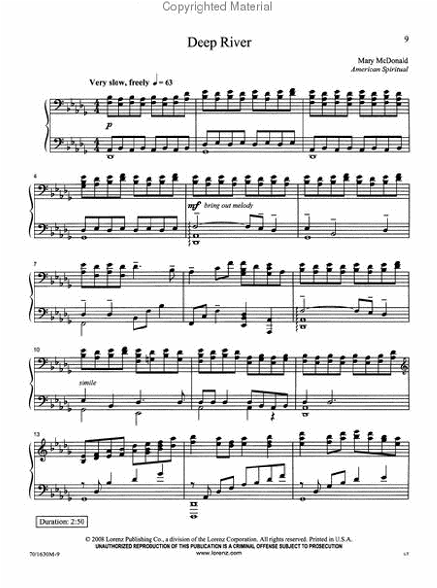 Sweet By and By Piano Solo scores gallery preview page 3