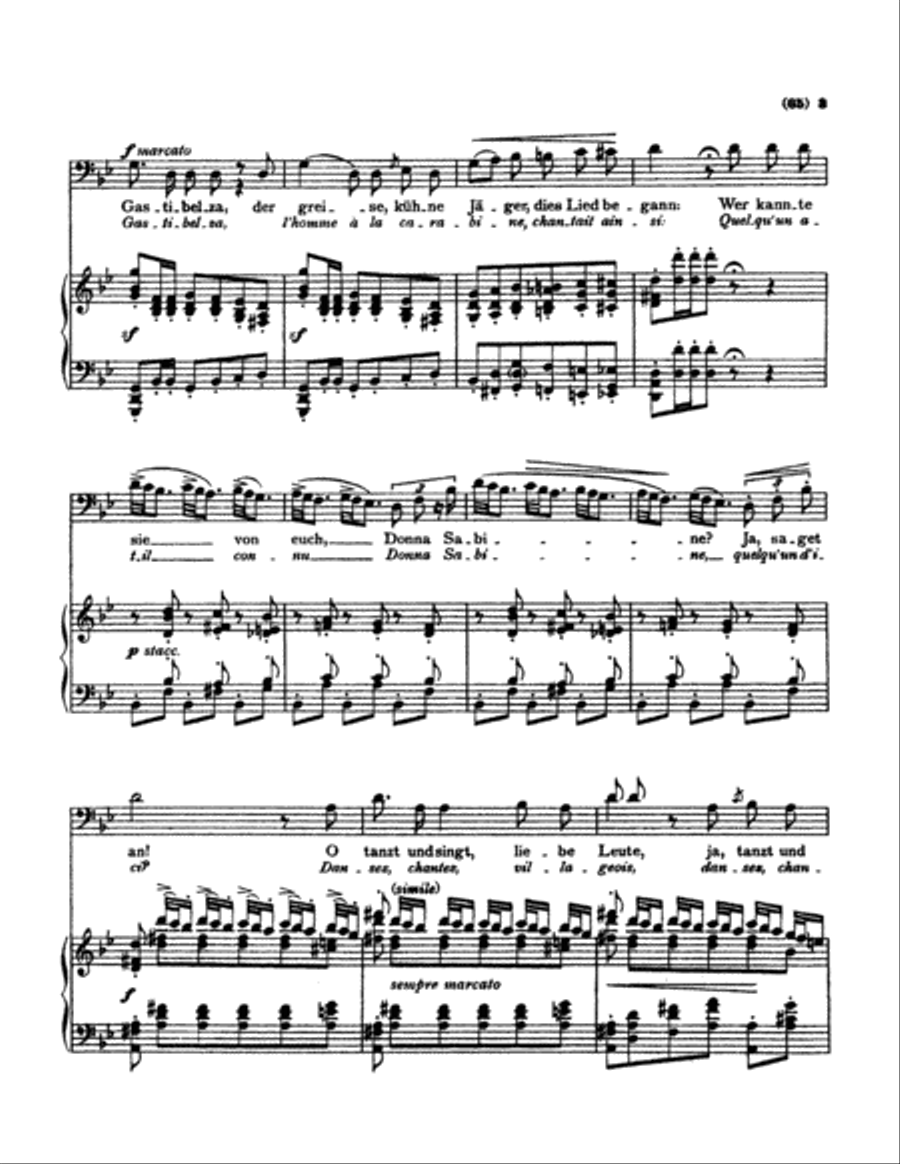 Liszt: Songs, Volume I, Nos. 1-13 (German/French) Voice scores gallery preview page 2
