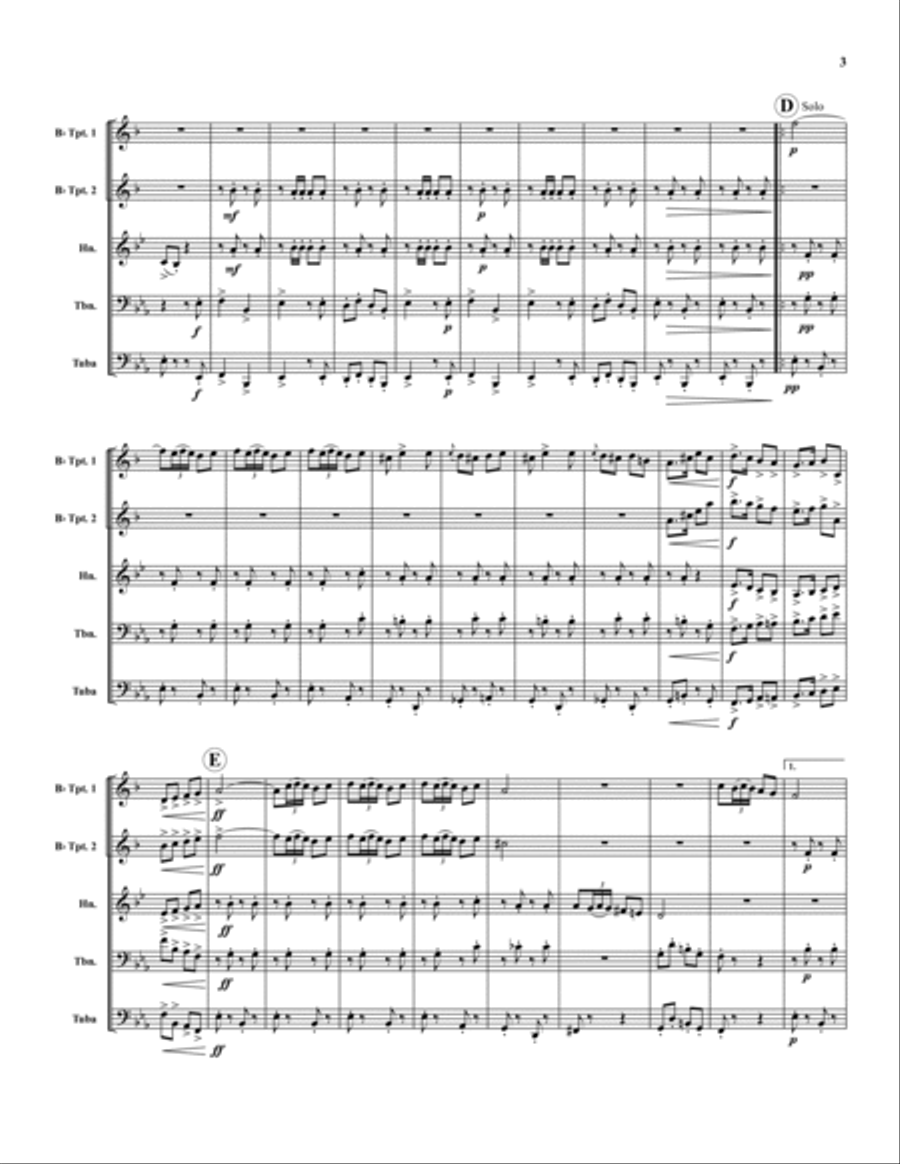 La Sorella La Sorella Brass Quintet scores gallery preview page 3