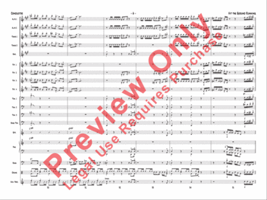 Hit the Ground Running Jazz Ensemble scores gallery preview page 9