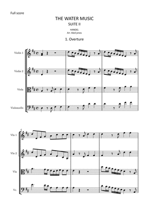 Handel - The Water Music - Suite II for String Quartet