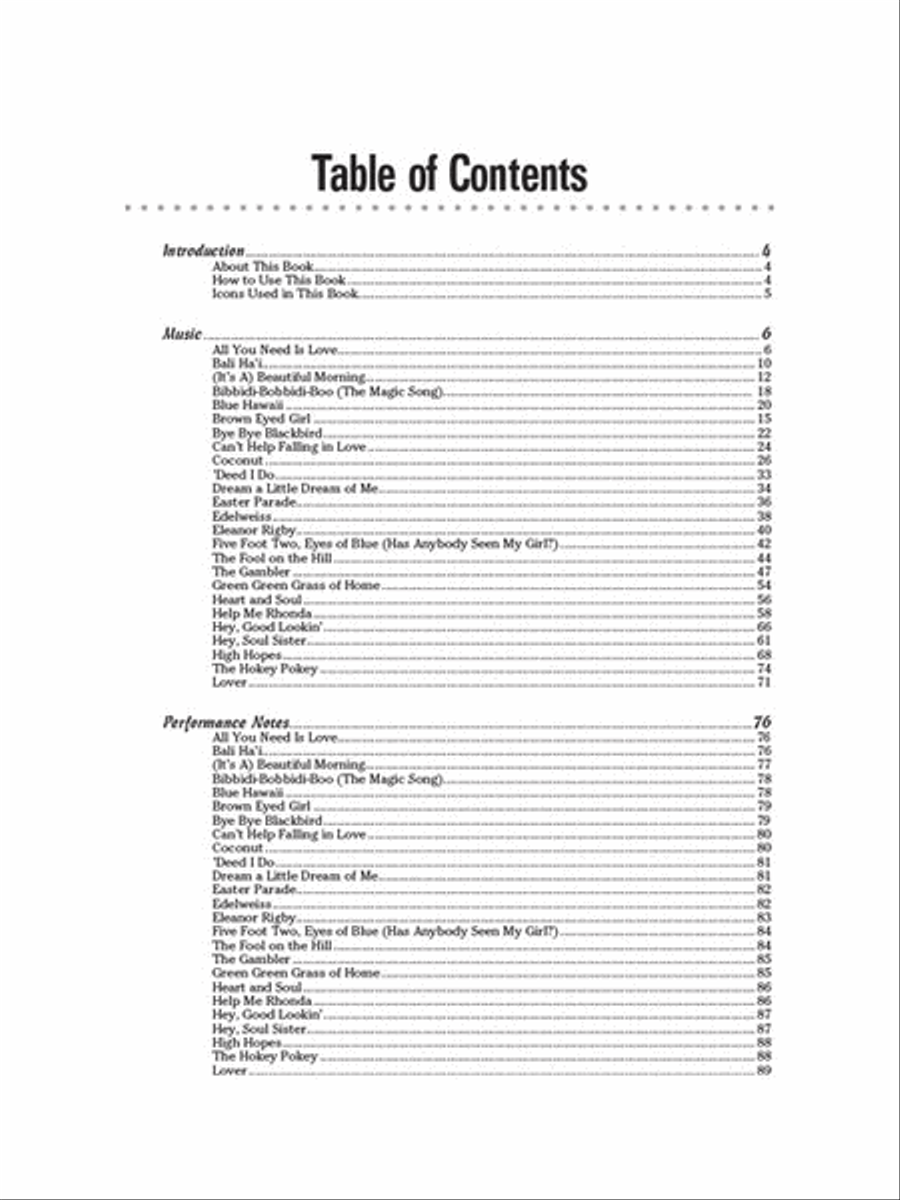 Ukulele Songs for Dummies Ukulele scores gallery preview page 2