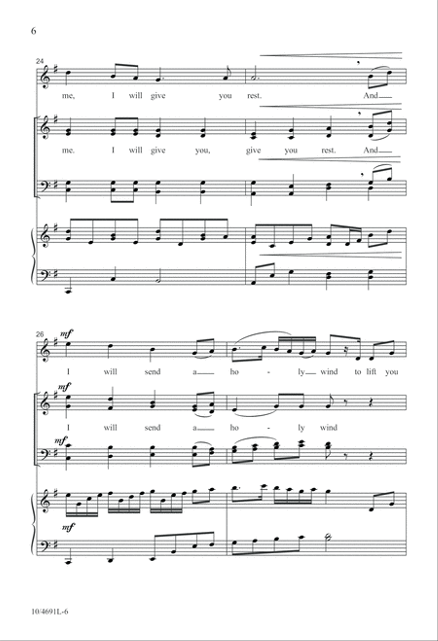 Fly Away Home 4-Part scores gallery preview page 6