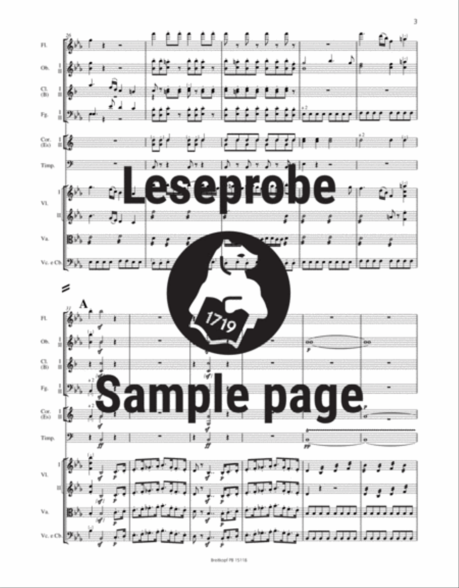 Trumpet Concerto in E major Orchestra scores gallery preview page 4