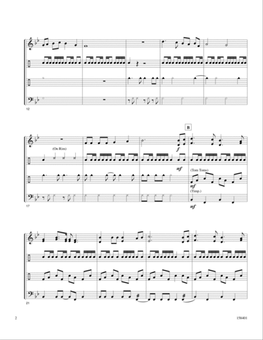 A Glorious Church Percussion scores gallery preview page 3