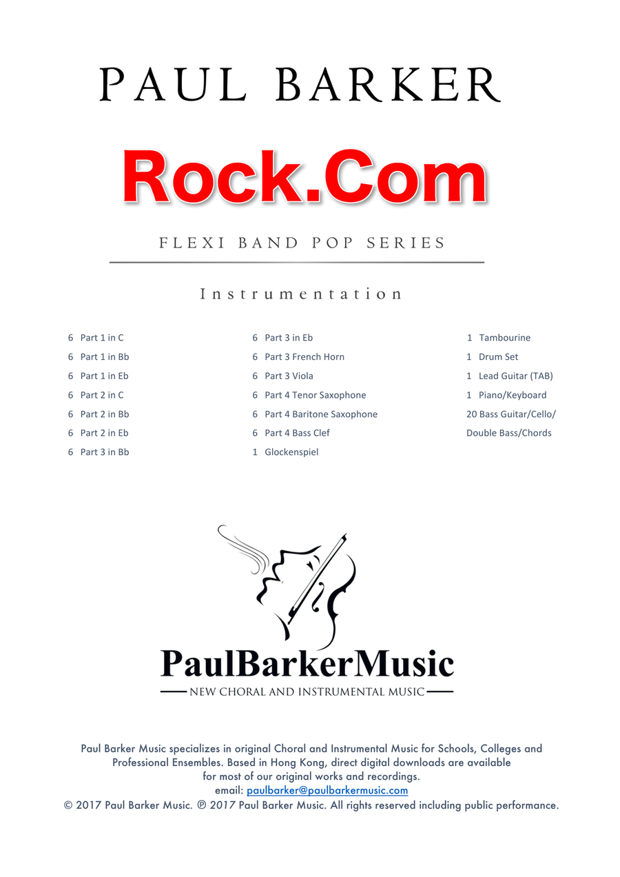 Rock.Com (Flexible Instrumentation) Concert Band scores gallery preview page 2