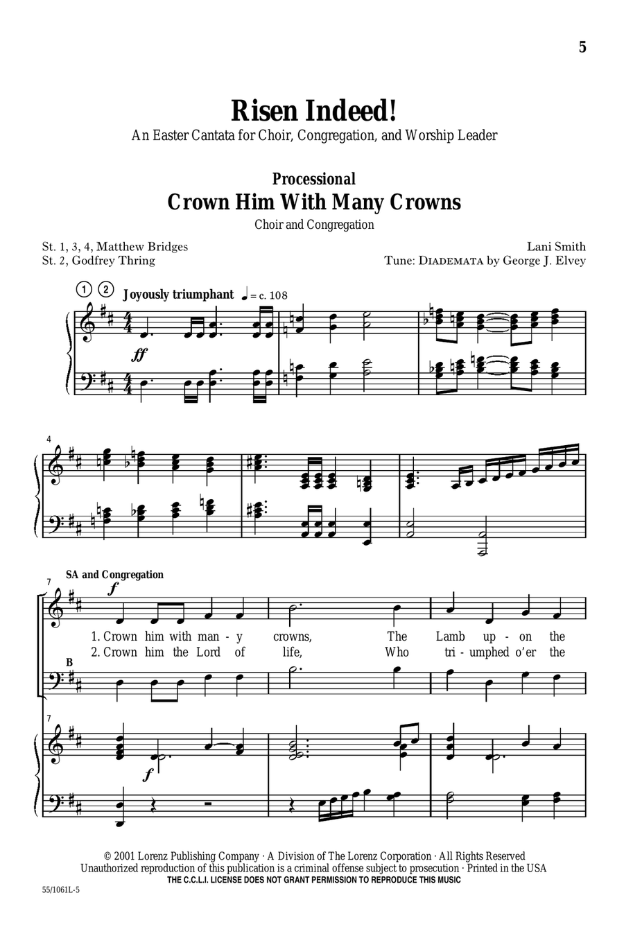 Risen Indeed! (Digital Download) Choir scores gallery preview page 3