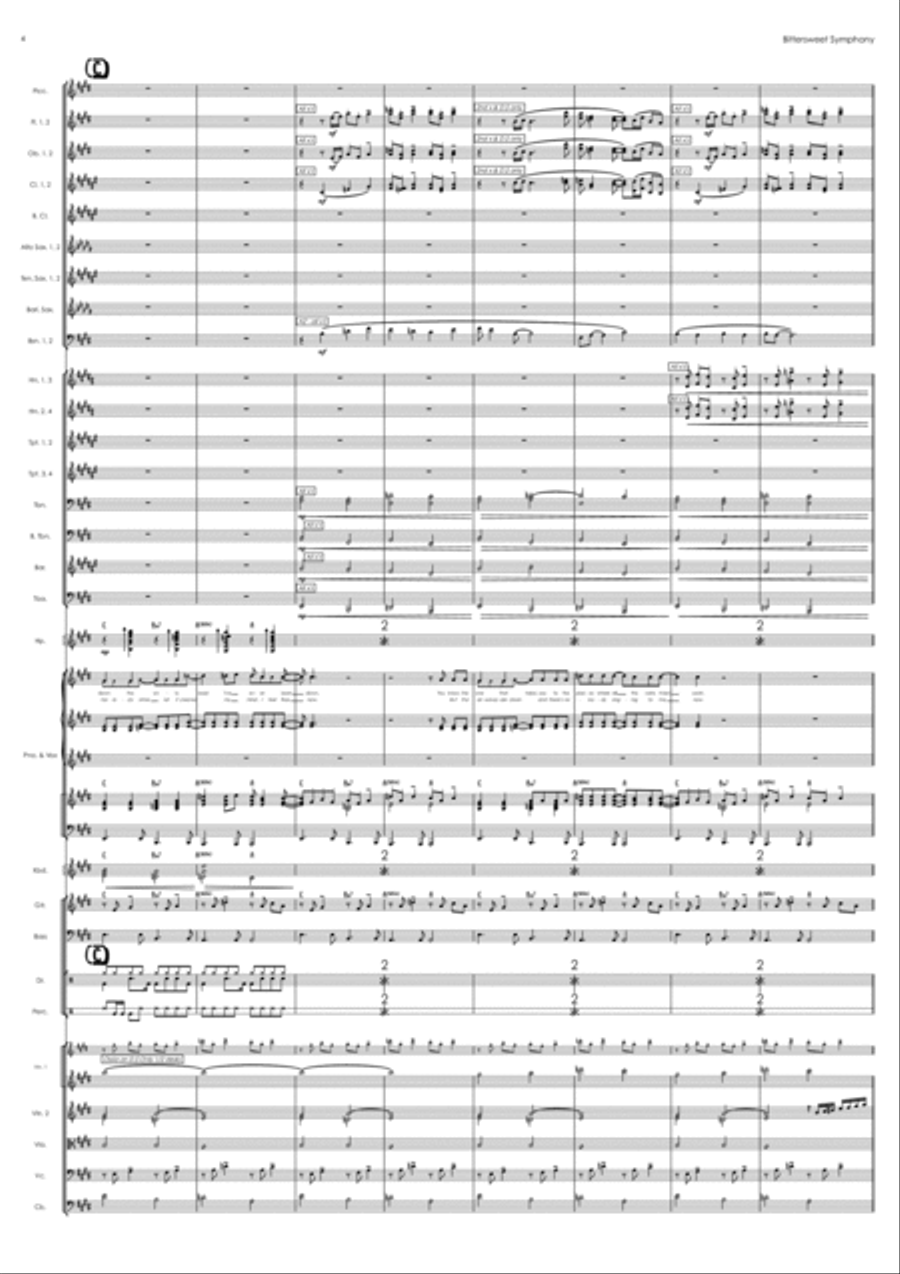Bittersweet Symphony Full Orchestra scores gallery preview page 4